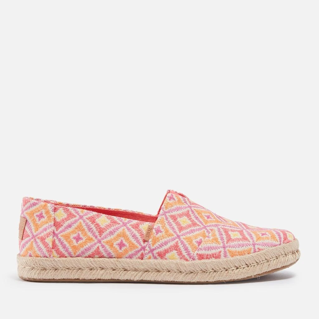 TOMS TOMS Women's Alpargata 2.0 Harlequin Canvas Espadrilles 1