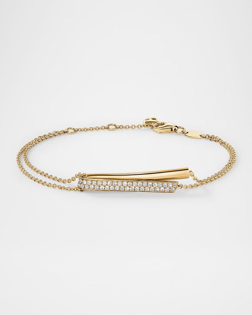 Hearts On Fire 18K Yellow Gold Inside Out Diamond Flip Bracelet