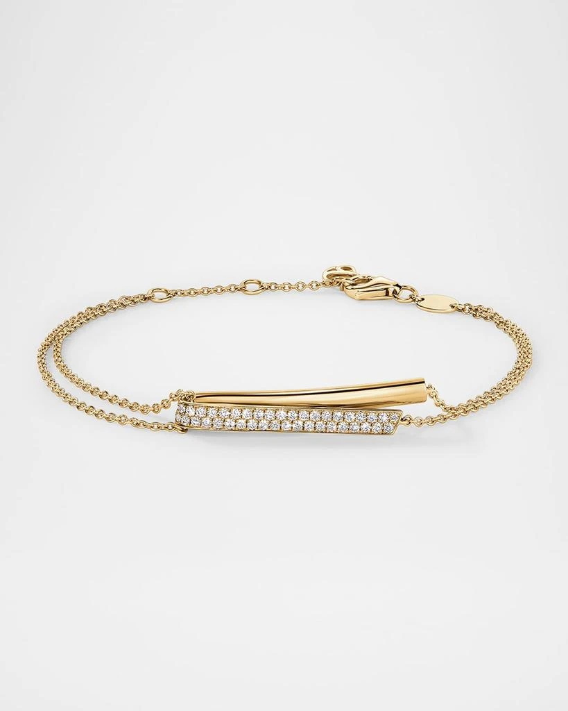 Hearts On Fire 18K Yellow Gold Inside Out Diamond Flip Bracelet 1