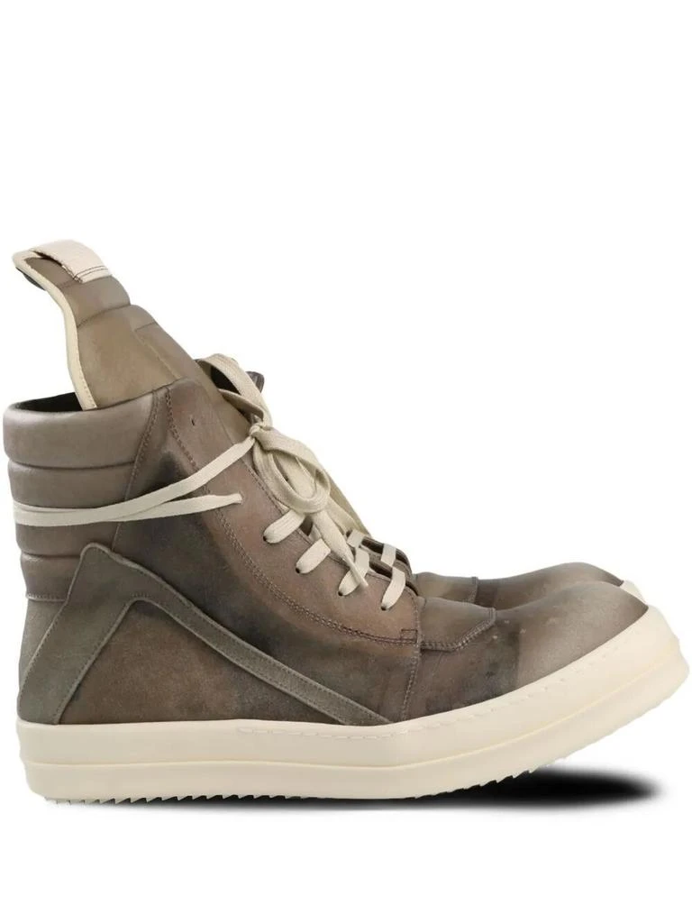 Rick Owens GEOBASKET LEATHER SNEAKERS 1