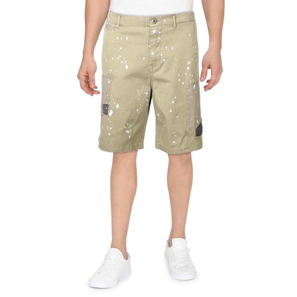 Original Paperbacks Mens Printed Midi Khaki, Chino Shorts