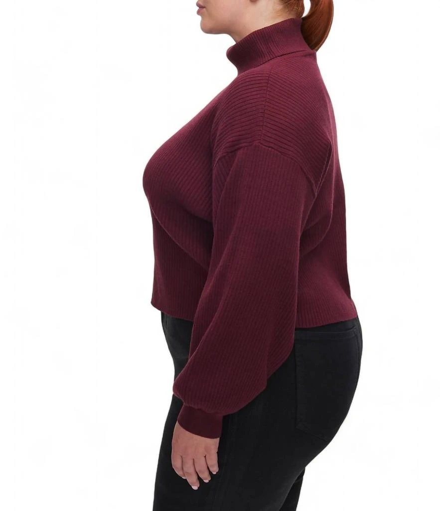 Good American Good American - RIBBED MOCK NECK SWEATER 2
