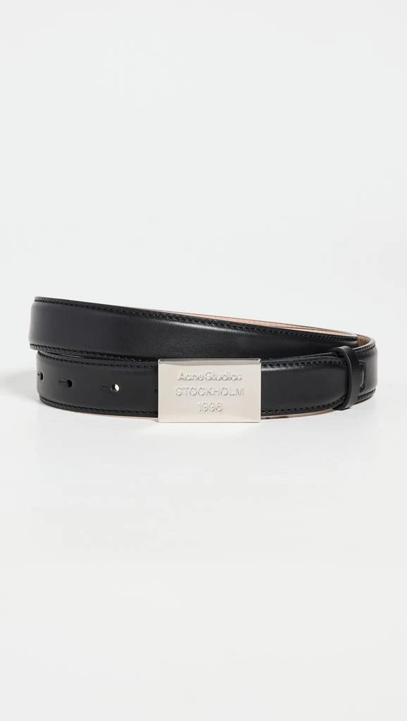 Acne Studios Engraved Logo Leather Belt 1