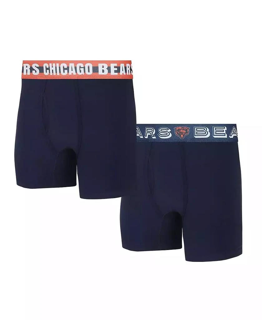 Concepts Sport Men's Chicago Bears Gauge Knit Boxer Brief Two-Pack 1
