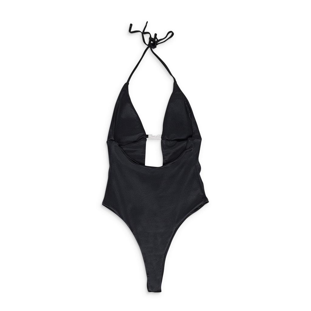 Rhude BLACK RIMINI ONE-PIECE SWIMSUIT