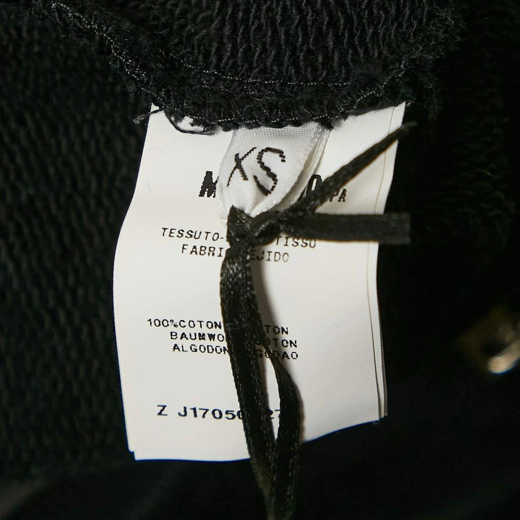 Moschino Moschino Couture Black Mirror Embroidered Cotton Crew Neck Sweatshirt XS 5