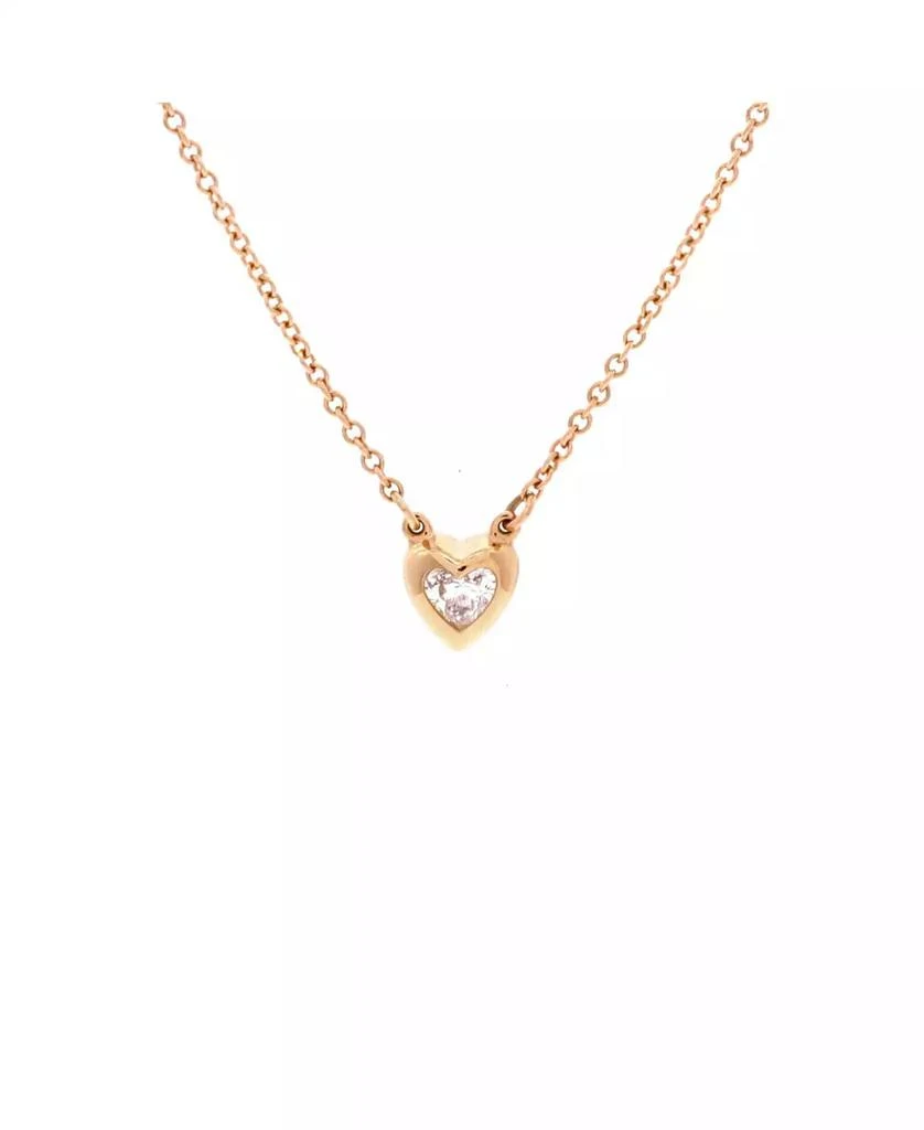 Pre-Owned Tiffany
Co Elsa Peretti Diamonds By The Yard Heart Pendant Necklace