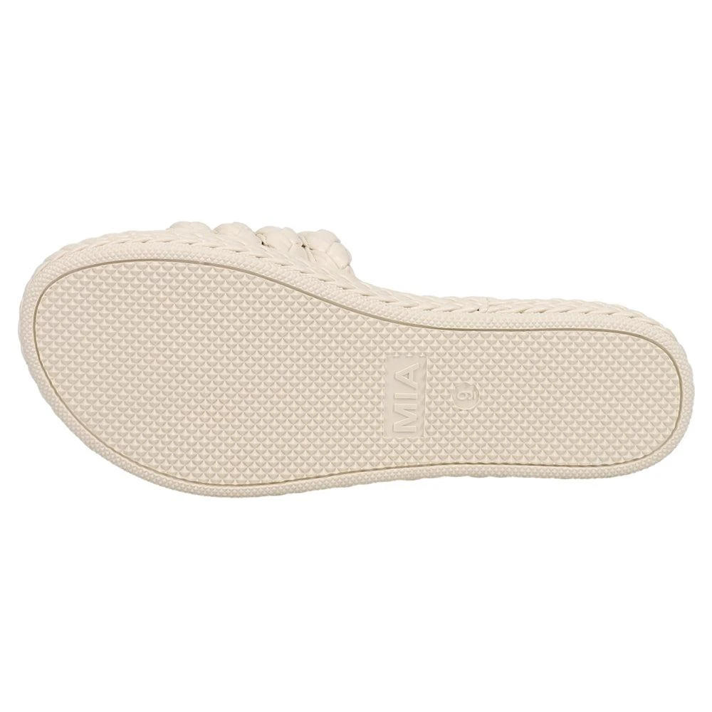 MIA Bri Braided Platform Slide Sandals 5