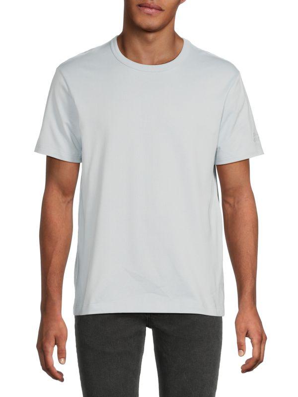 McQueen Solid Crewneck Cotton T-Shirt