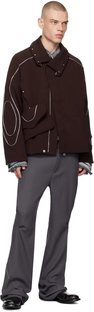Kiko Kostadinov Burgundy Chalice Jacket 5