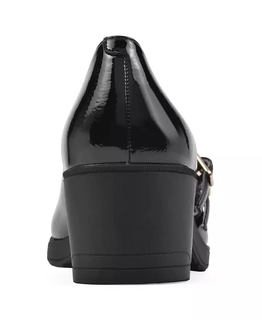 White Mountain Women's Hunta Mary Jane Style Block Heel Pumps 8
