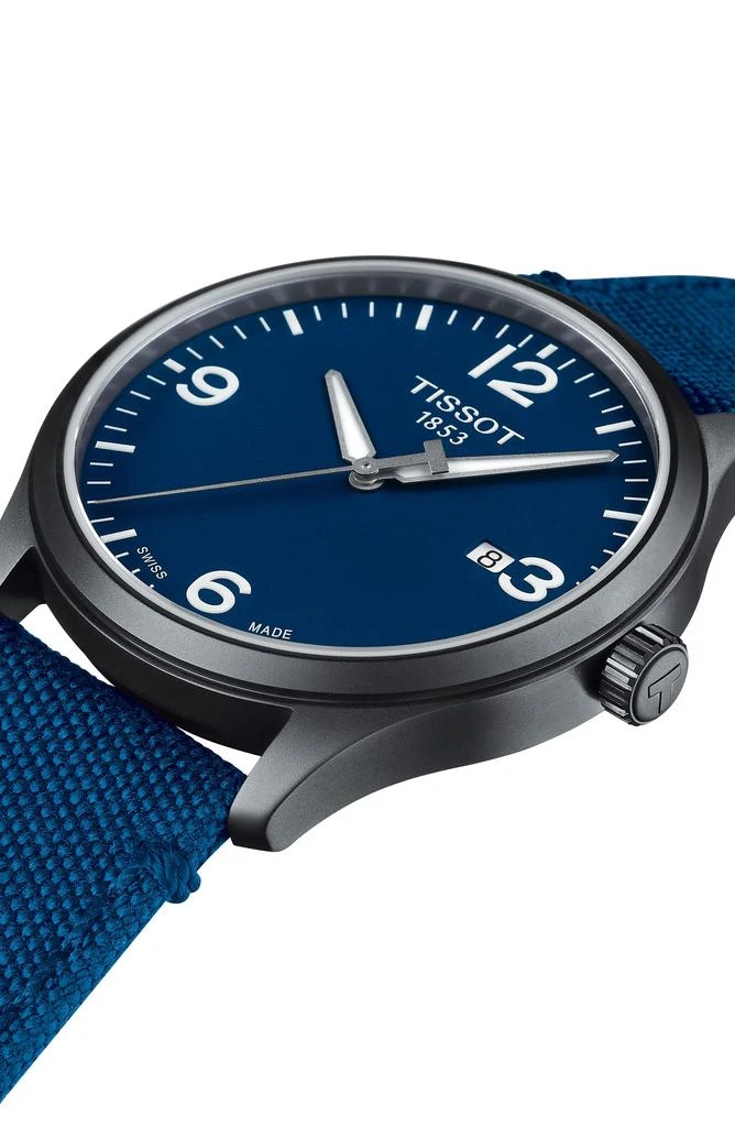 Tissot Gent XL GTS Canvas Strap Watch, 42mm 3