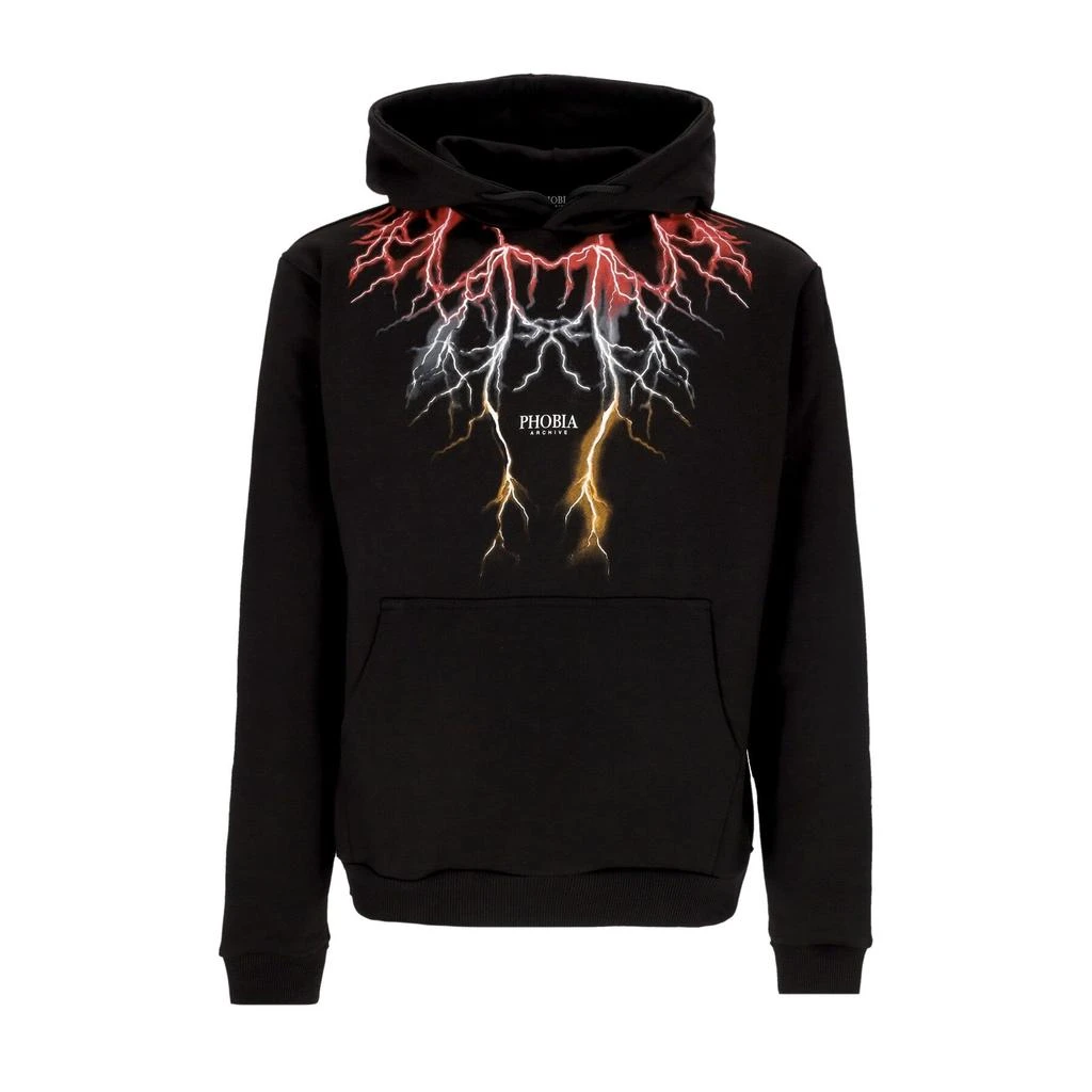 PHOBIA Lightweight Men's Hoodie Lightning Hoodie Black/red/grey/orange 1