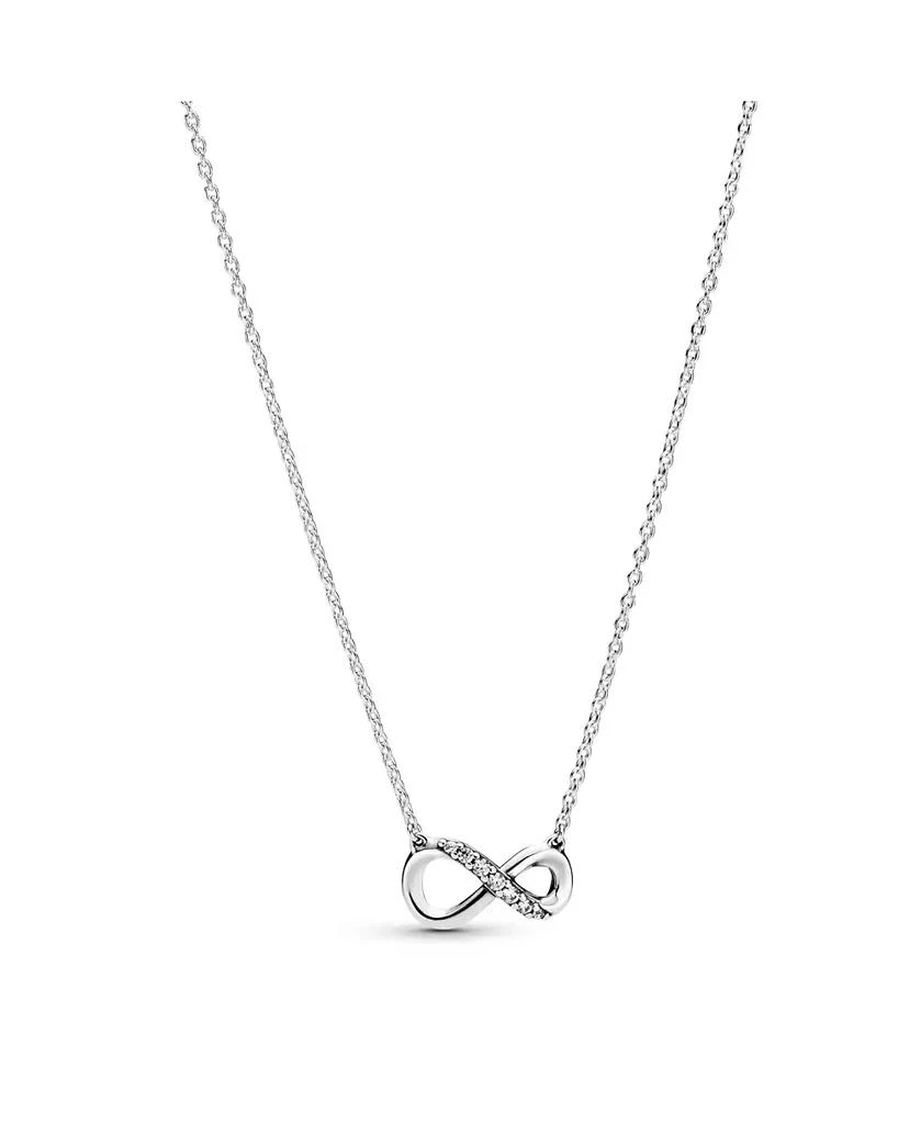 PANDORA Moments Sterling Sparkling Cubic Zirconia Infinity Collier Necklace