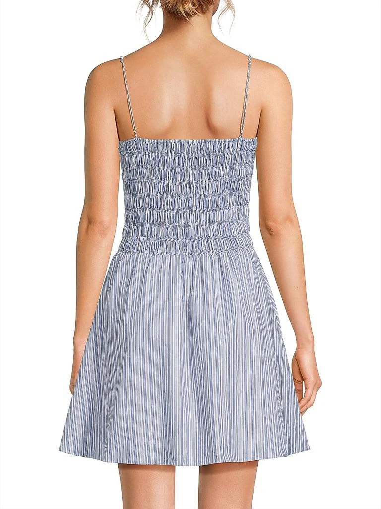 Faithfull the Brand Union Striped Cotton Minidress 5