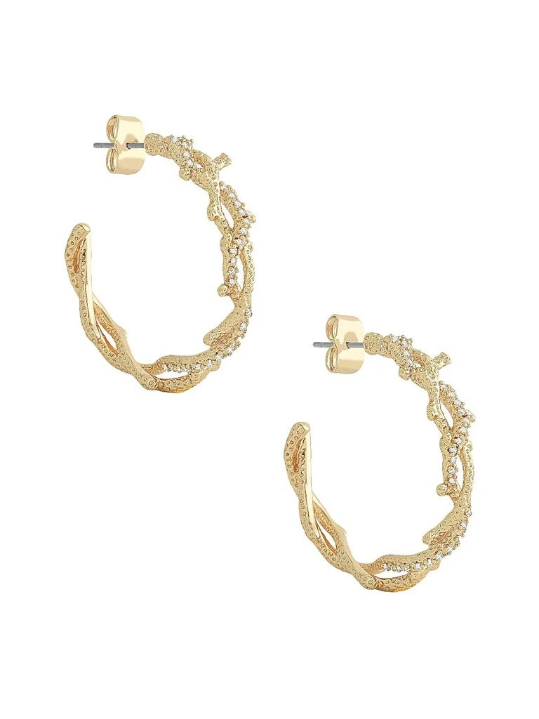 Anabel Aram Ocean Coral 18K Gold-Plated Hoop Earrings
