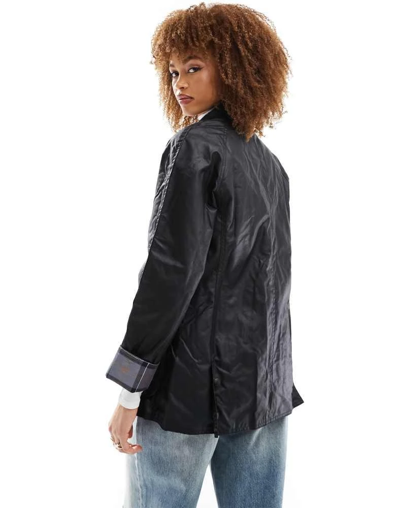 Barbour Barbour Beadnell wax jacket in black 2