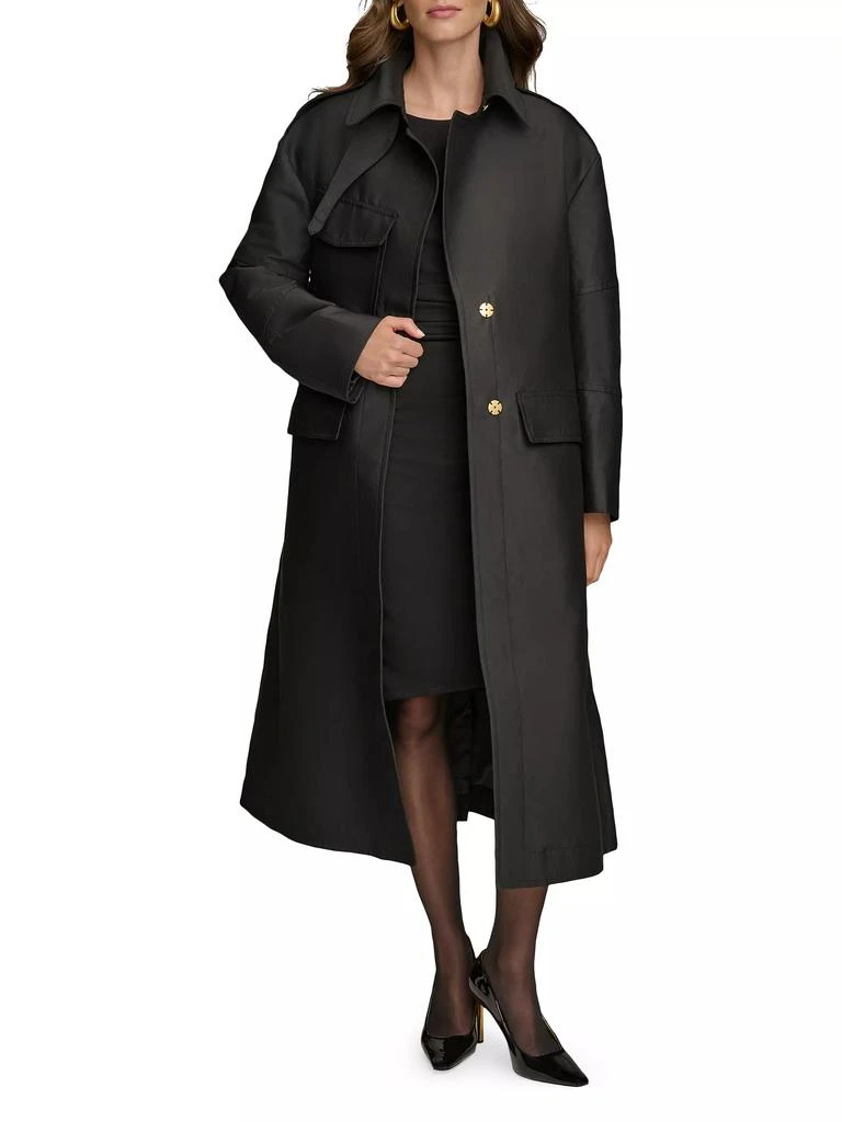 Donna Karan Safari Sateen Trench Coat 2
