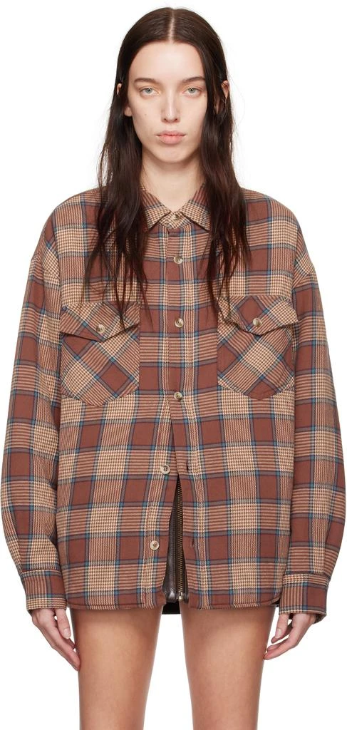 GUESS USA Red Padded Flannel Overshirt 1