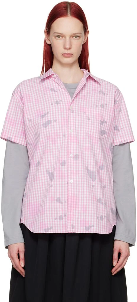 Comme des Garcons Pink Gingham Shirt 1