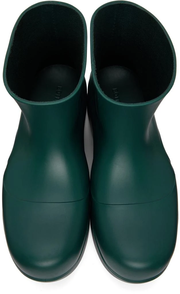 Bottega Veneta Green Matte Puddle Chelsea Boots 5