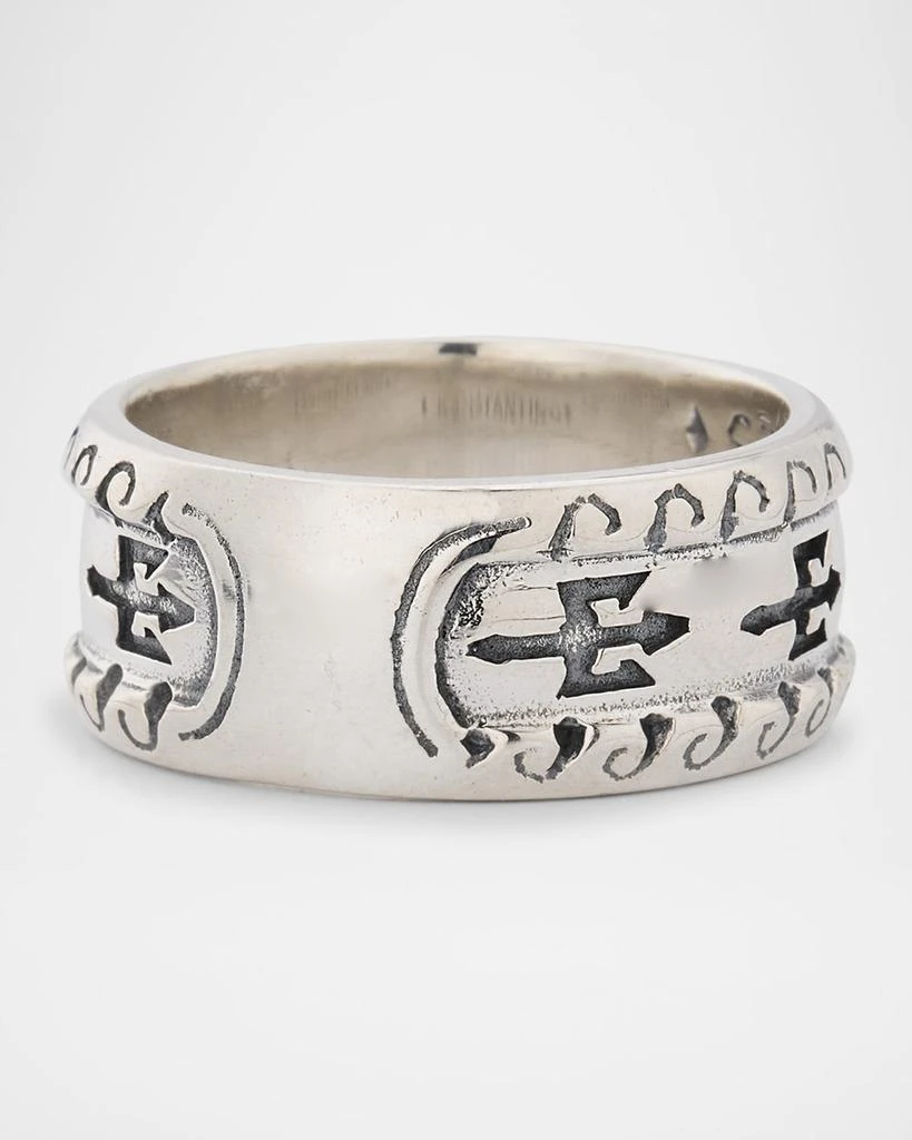 Konstantino Men's Hydra Sterling Silver Band Ring 4