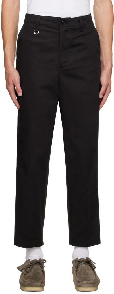 Uniform Experiment Black Side Pocket Trousers 1