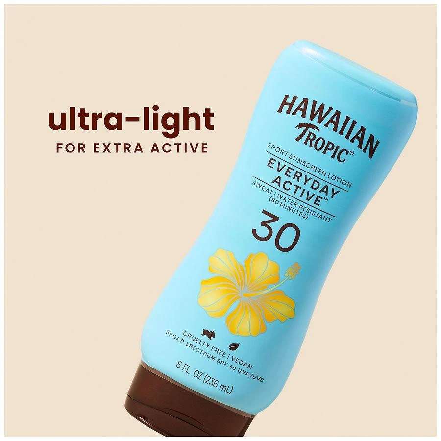 Hawaiian Tropic Everyday Active Lotion Sunscreen Broad Spectrum SPF 30 Light Tropical 3