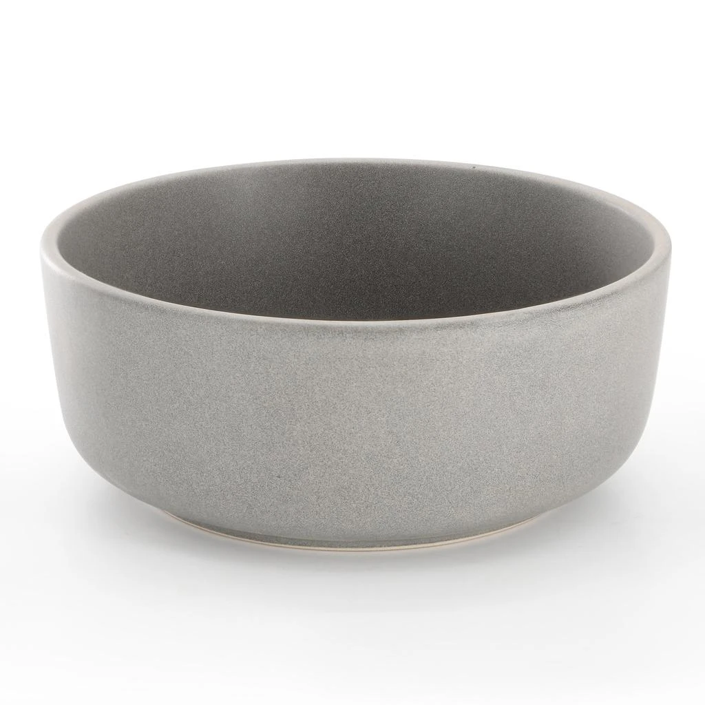 Gibson Soho Lounge Bryant Park 2 Piece 6 Inch Stoneware Cereal Bowl Set in Gray 2