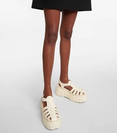 Miu Miu Fisherman platform sandals 4