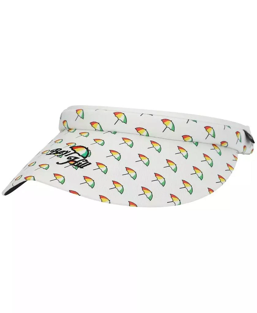 Imperial Men's White Bay Hill Allover Umbrella Visor 2