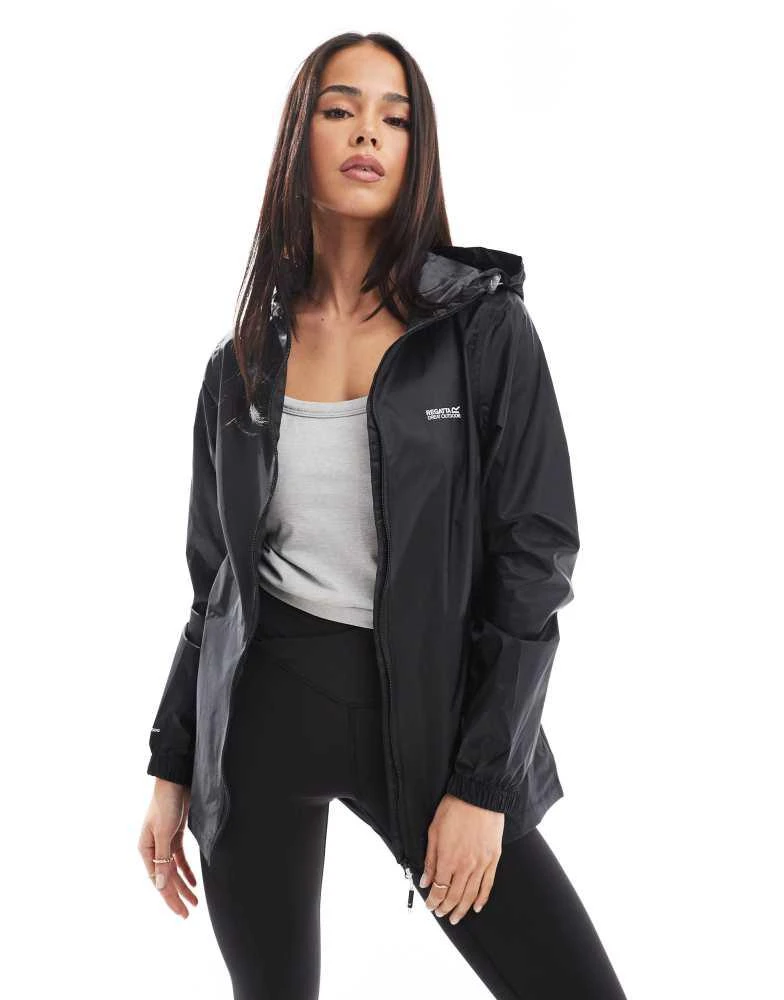 Regatta Regatta Women's Pack-It III Waterproof Rainwear Jacket in Black 1
