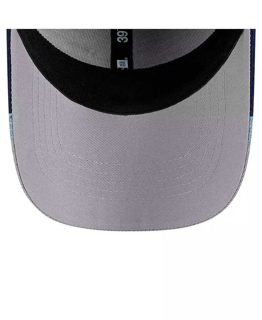 New Era Men's Gray/Navy Tampa Bay Rays Visor Trim 39THIRTY Flex Hat 5