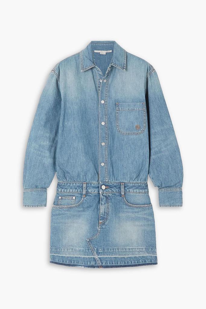 Stella McCartney Embroidered denim mini dress