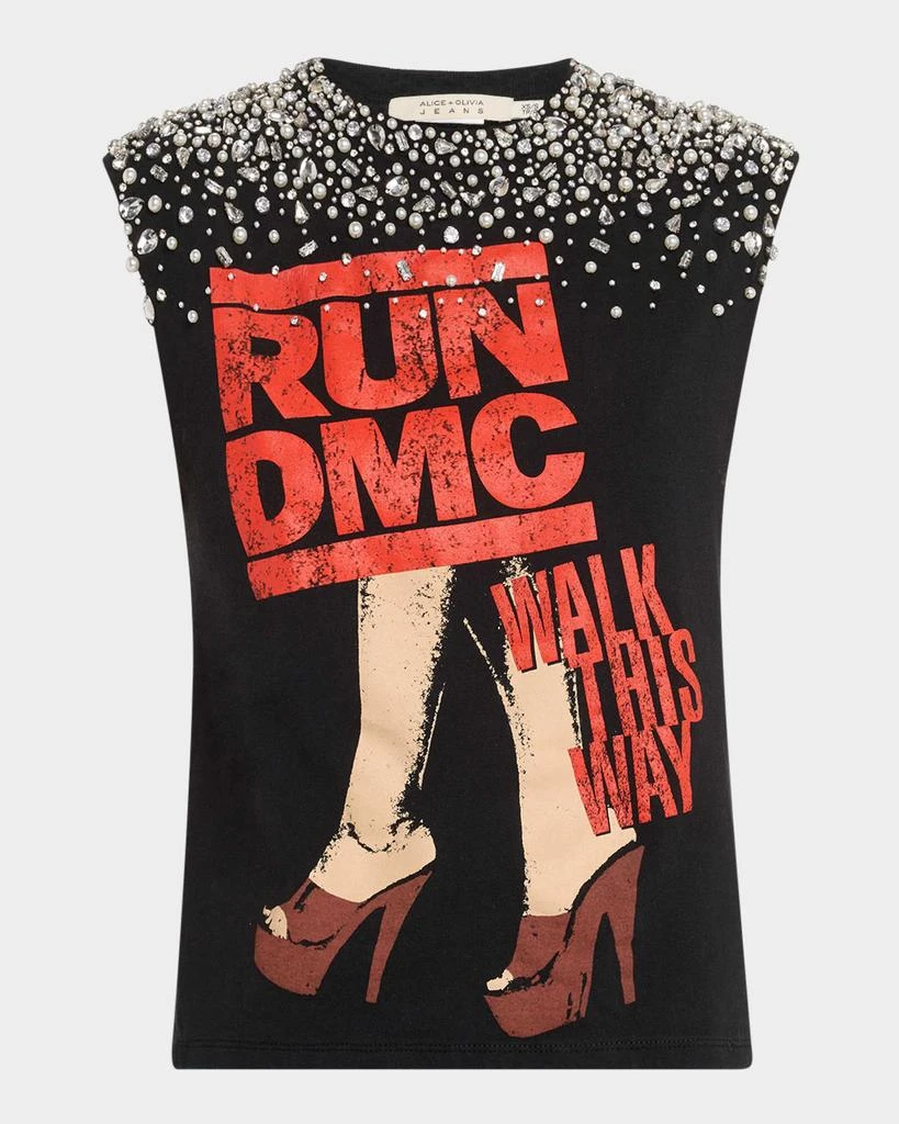 Alice + Olivia Micah Embellished Muscle Tank 1