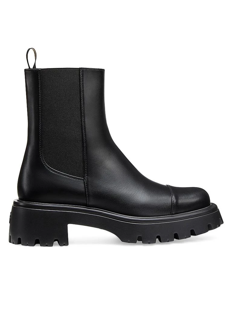 Stuart Weitzman Emerson 50MM Leather Chelsea Booties 1