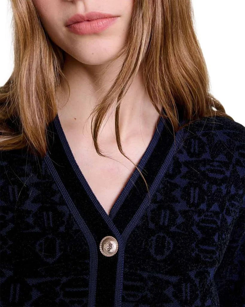 Maje Reverie Velvet Knit 2-in-1 Cardigan & Dress Set 5