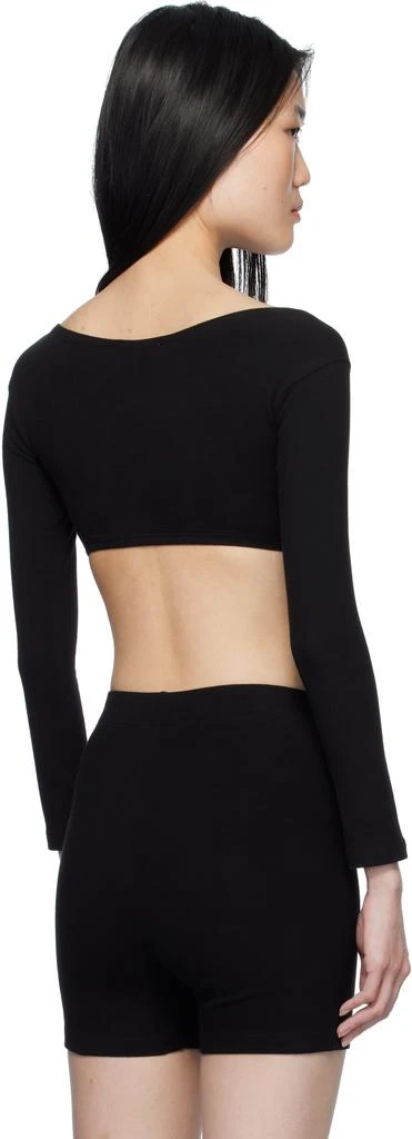 Gil Rodriguez Black 'El Tigre Chiquito' Crop T-shirt 3