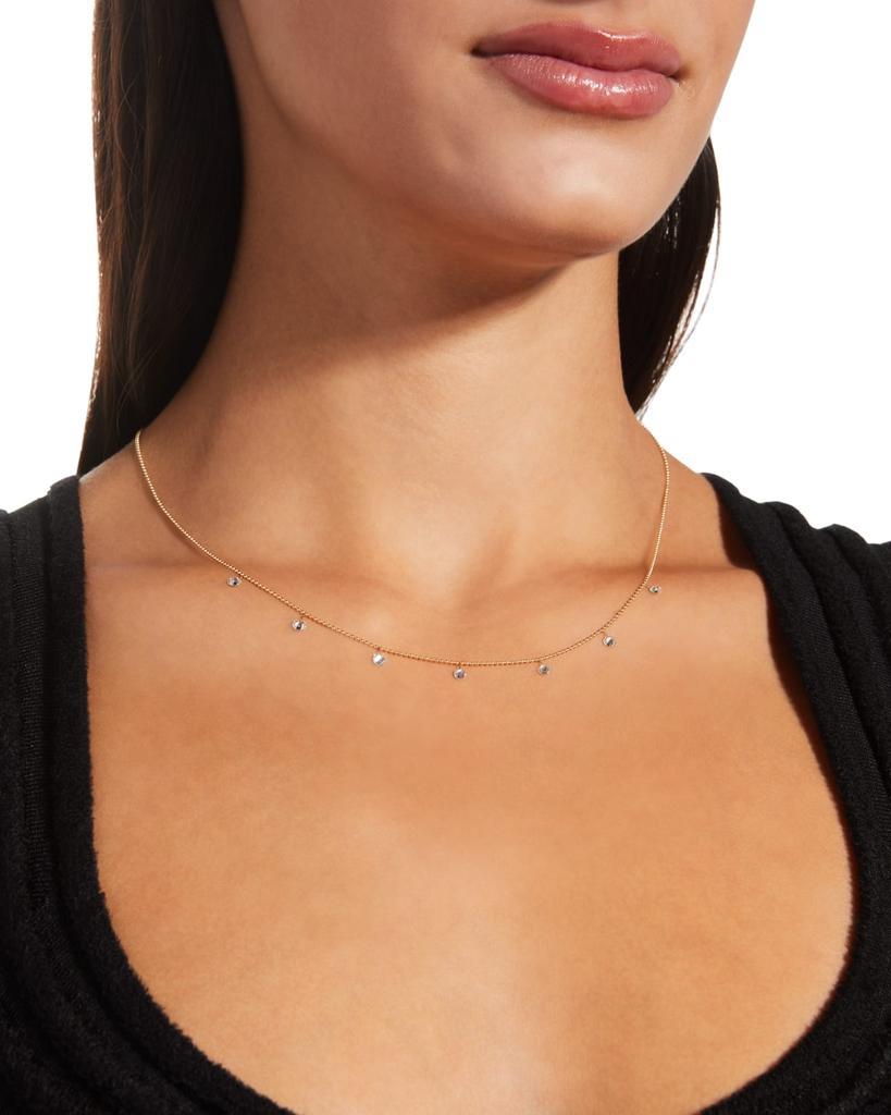 Graziela Gems Small Floating Diamond Necklace