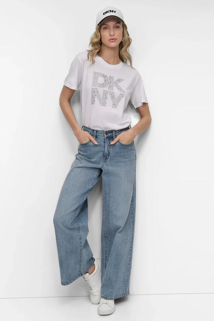 DKNY EMBELLISHED LOGO TEE 6