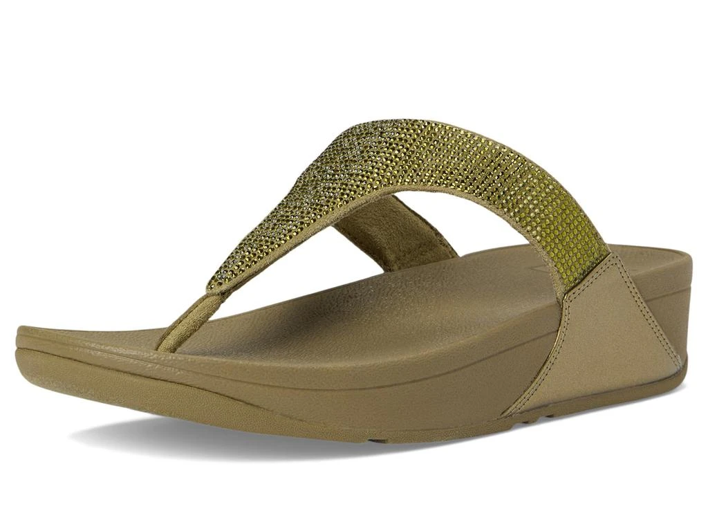 FitFlop Lulu Crystal Embellished Toe-Post Sandals 7