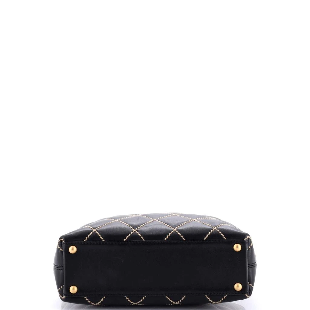 Chanel Surpique Tote Quilted Leather Small 5