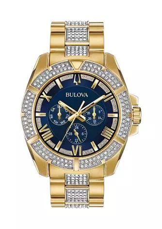Bulova Mens Octava Stainless Steel Bracelet Watch 1
