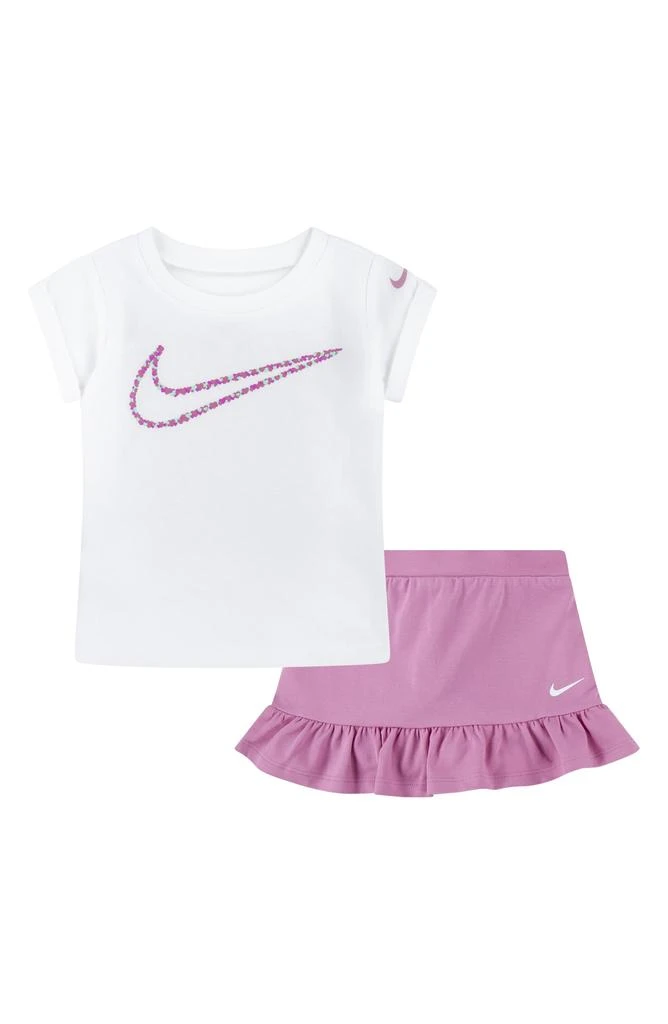NIKE Stretch Cotton Jersey T-Shirt & Ruffle Skirt Set 1