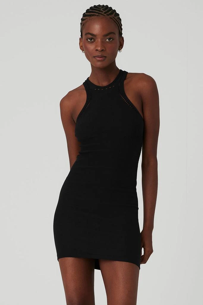 alo yoga black dress Airbrush Streamlined Dress
