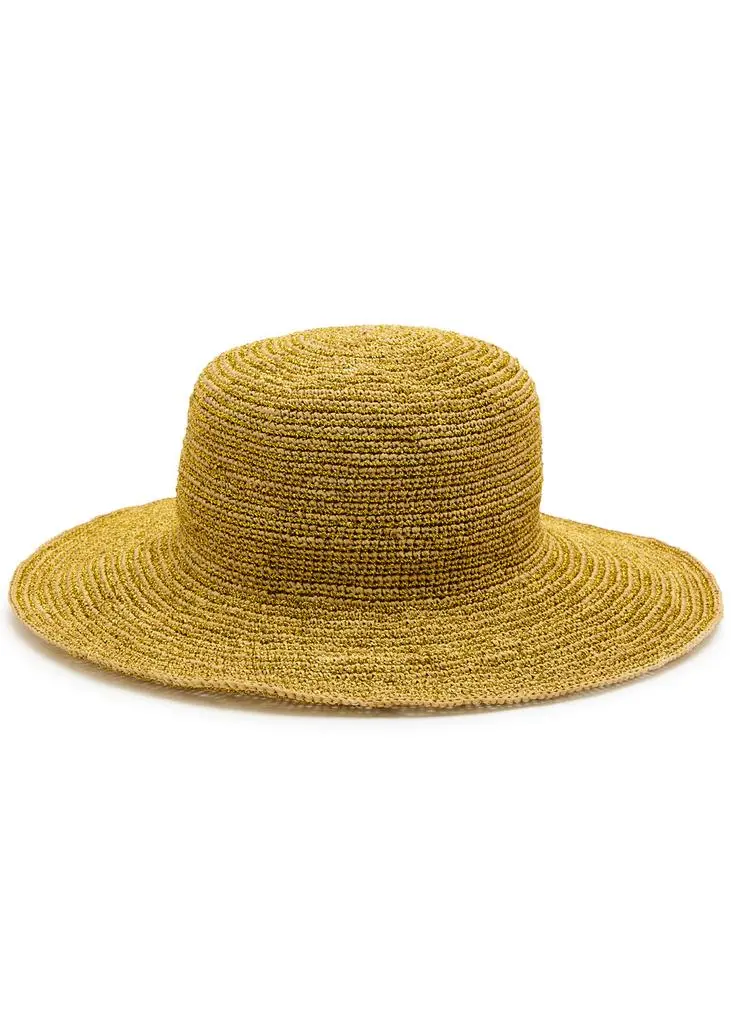 Sensi Studio Metallic mouldable straw hat 2