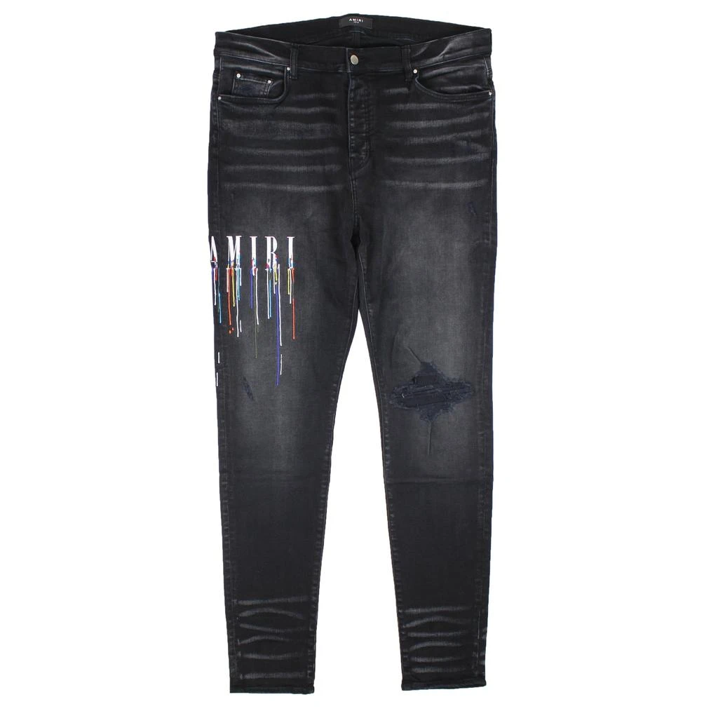 AMIRI Paint Drip Jeans Aged - Black 1