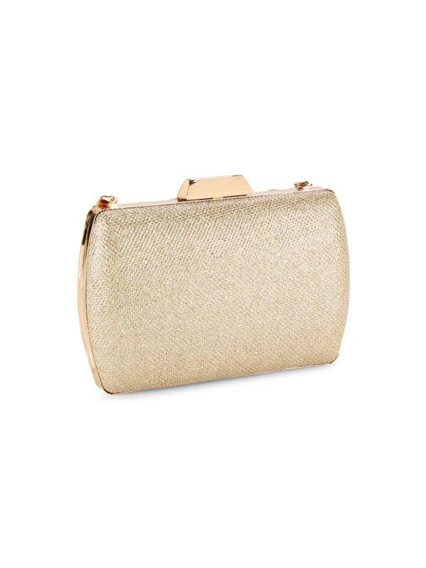 La Regale Glitter Pleated Clutch 4