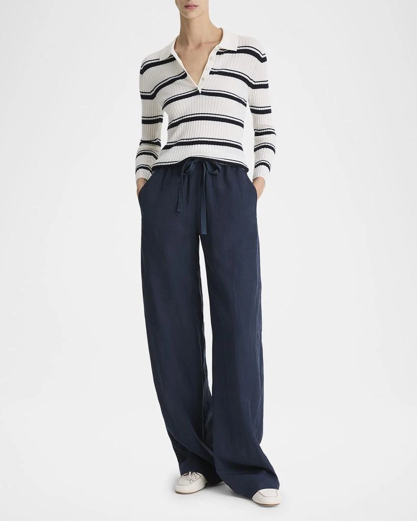 Vince Mid-Rise Wide-Leg Utility Drawstring Pants 2