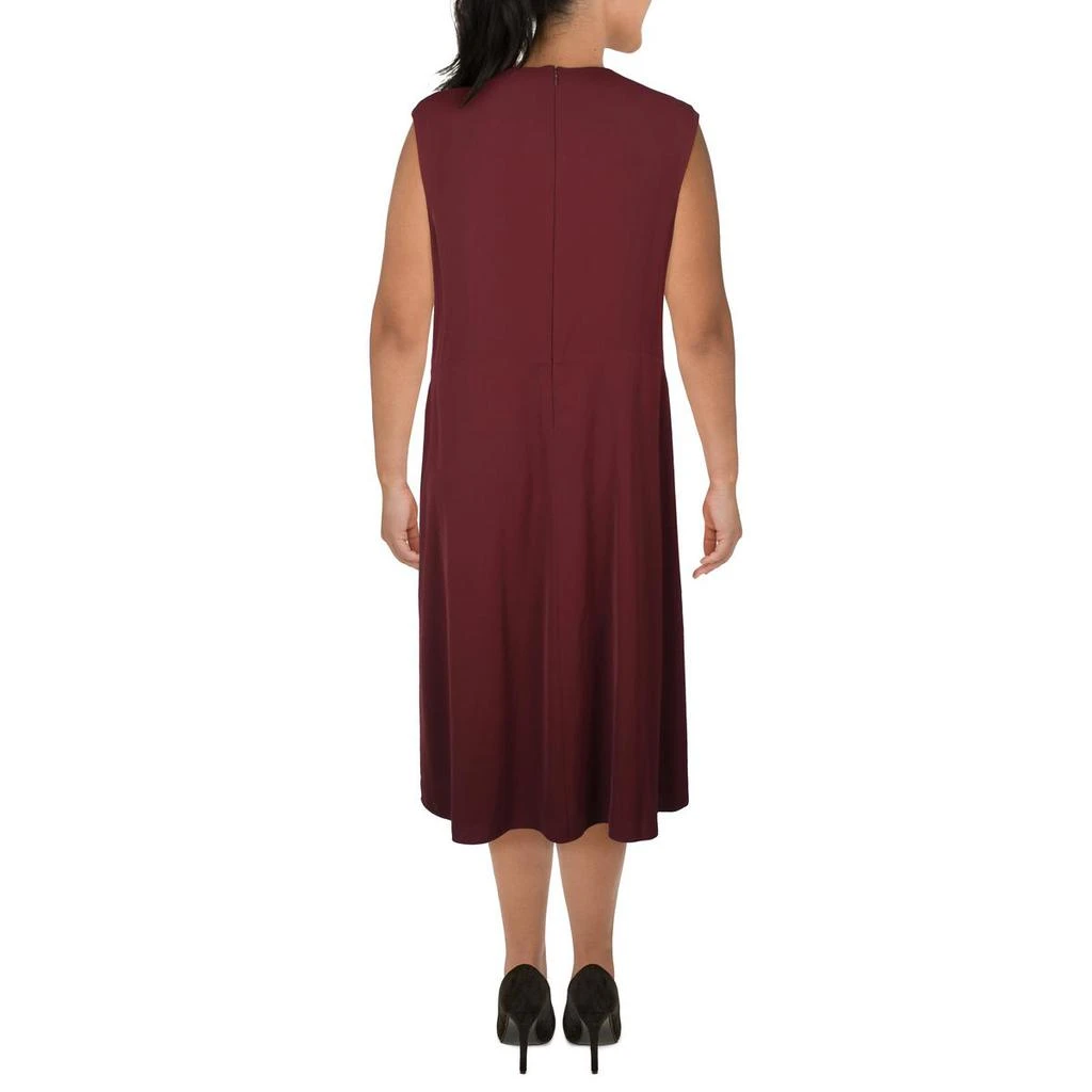 Ralph Lauren Womens Buckle Trim Knee-Length Sheath Dress 3